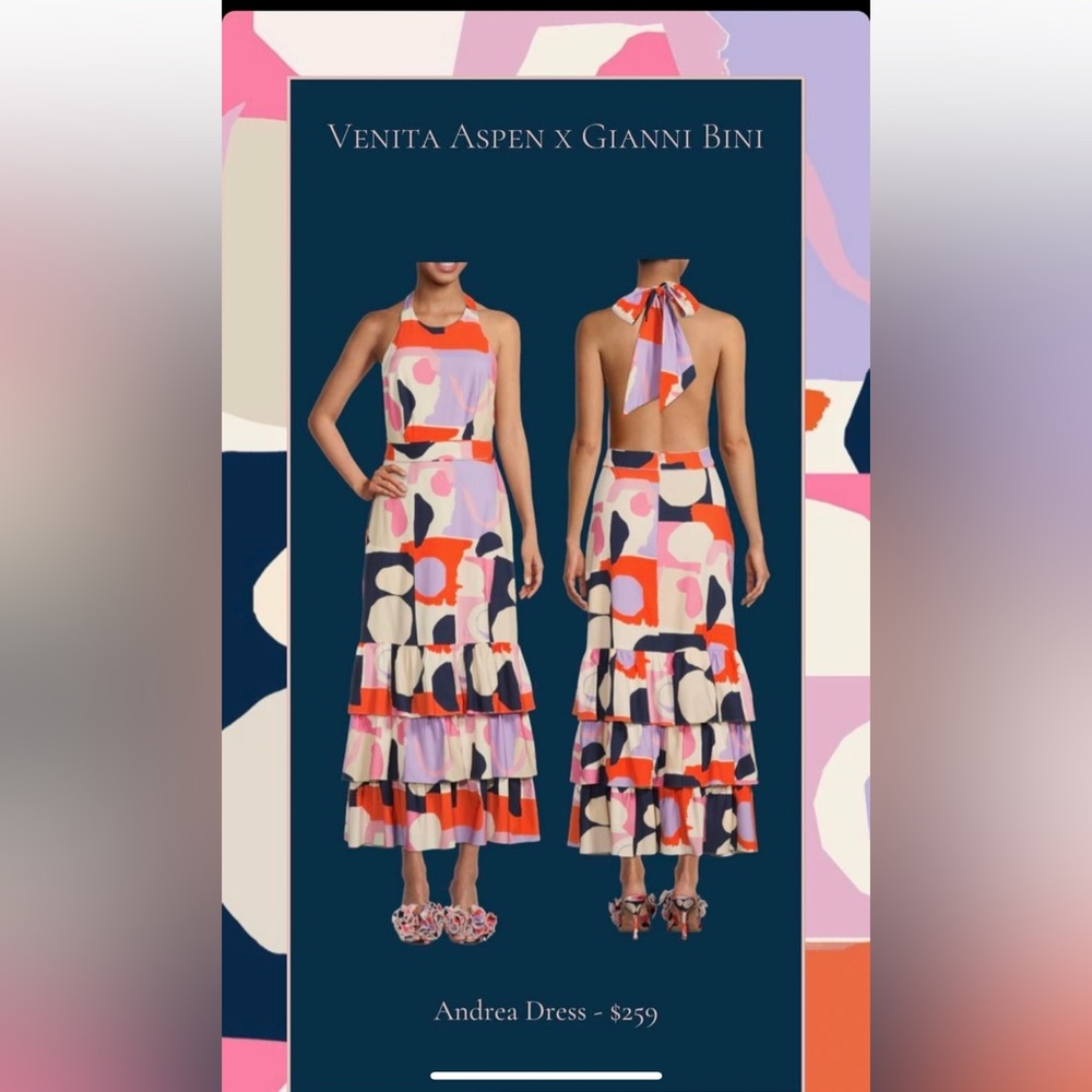 Gianni Bini x Venita Aspen Andrea Dress Size 0